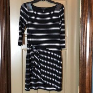 White House Black Market - striped fitted dress